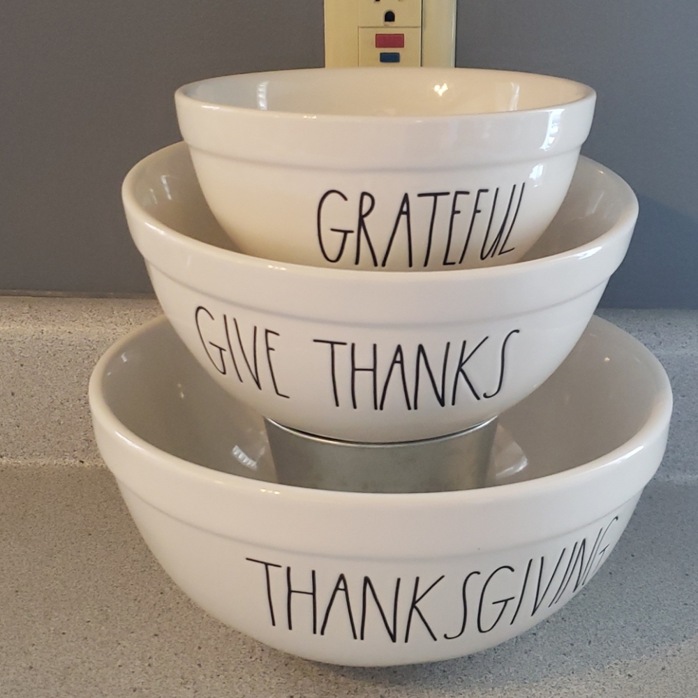 Thanksgiving Rae Dunn Bowl set